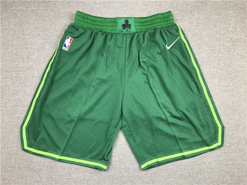 Cheap Men NBA Boston Celtics Green Nike Shorts 2021618